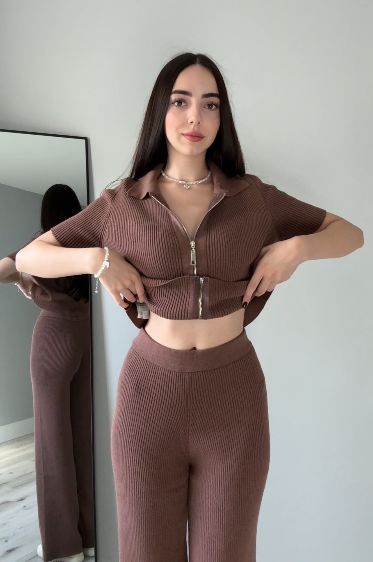 Set: Zip-up Top + Pants