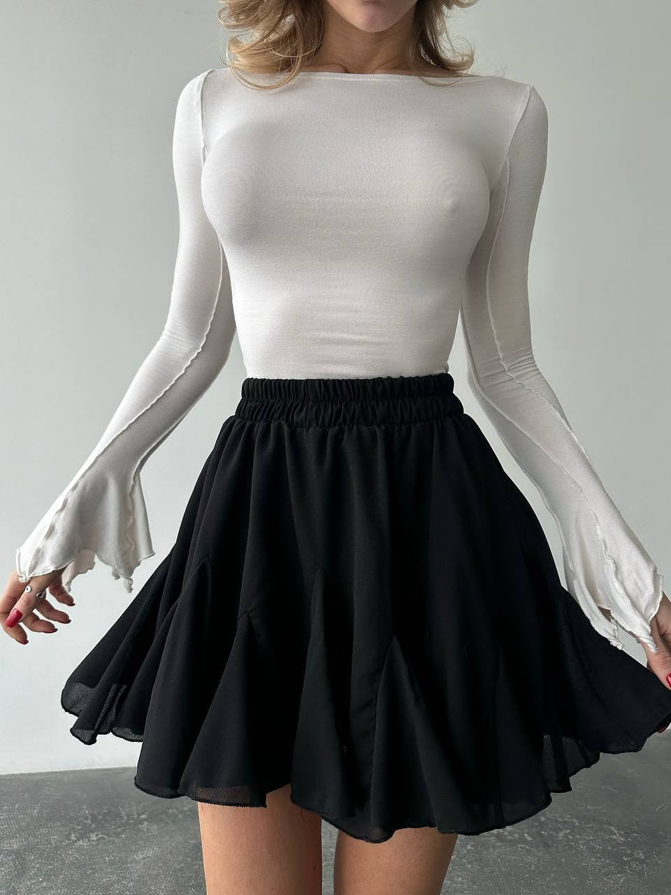 Skirt with built-in shorts from Pinterest