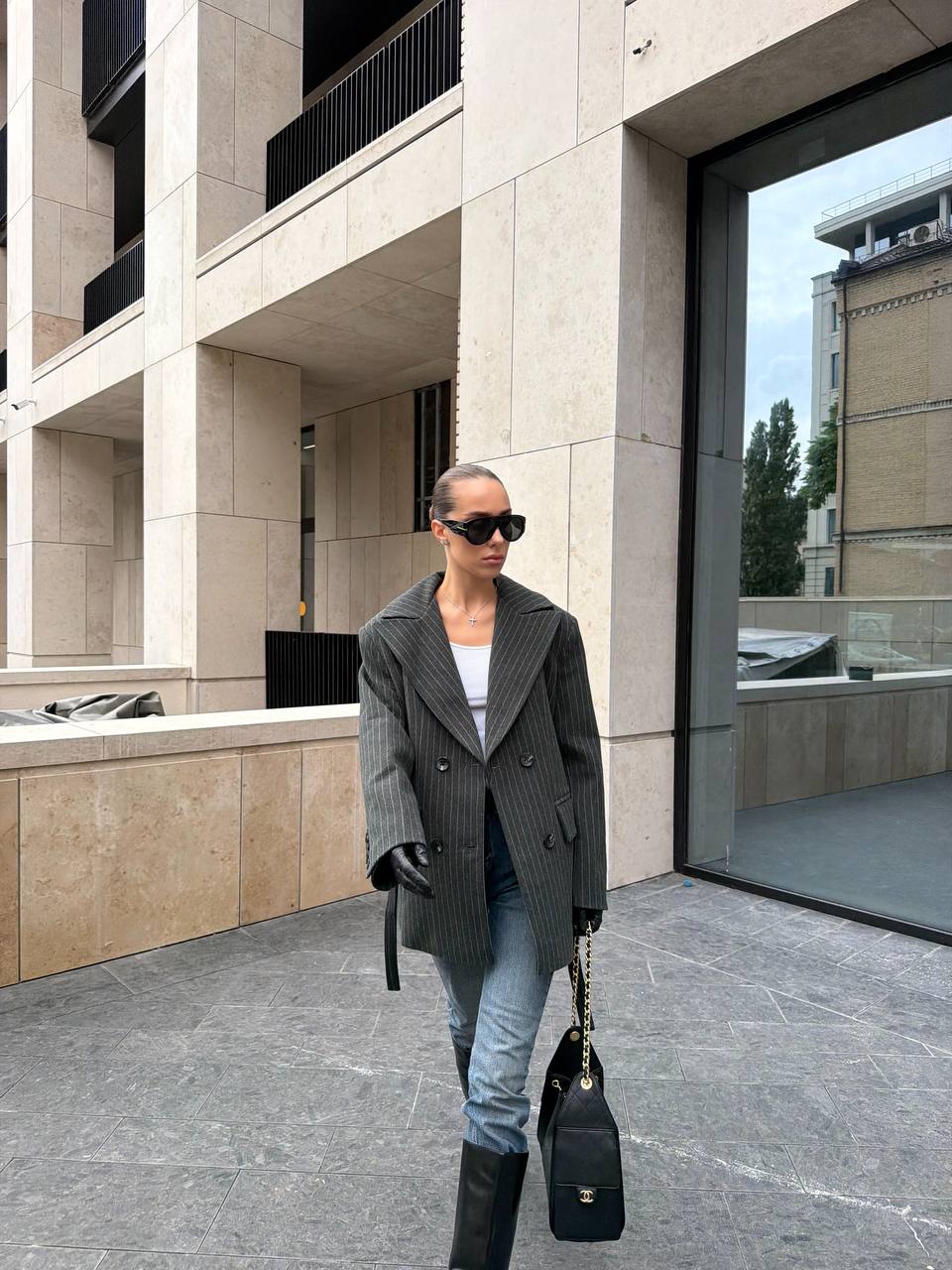 The "Sonata" Striped Jacket-Coat