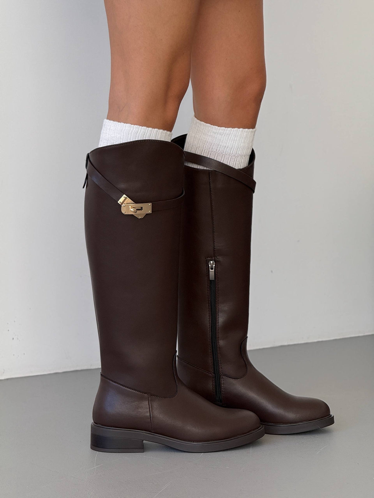 Structured Jockey Boots 