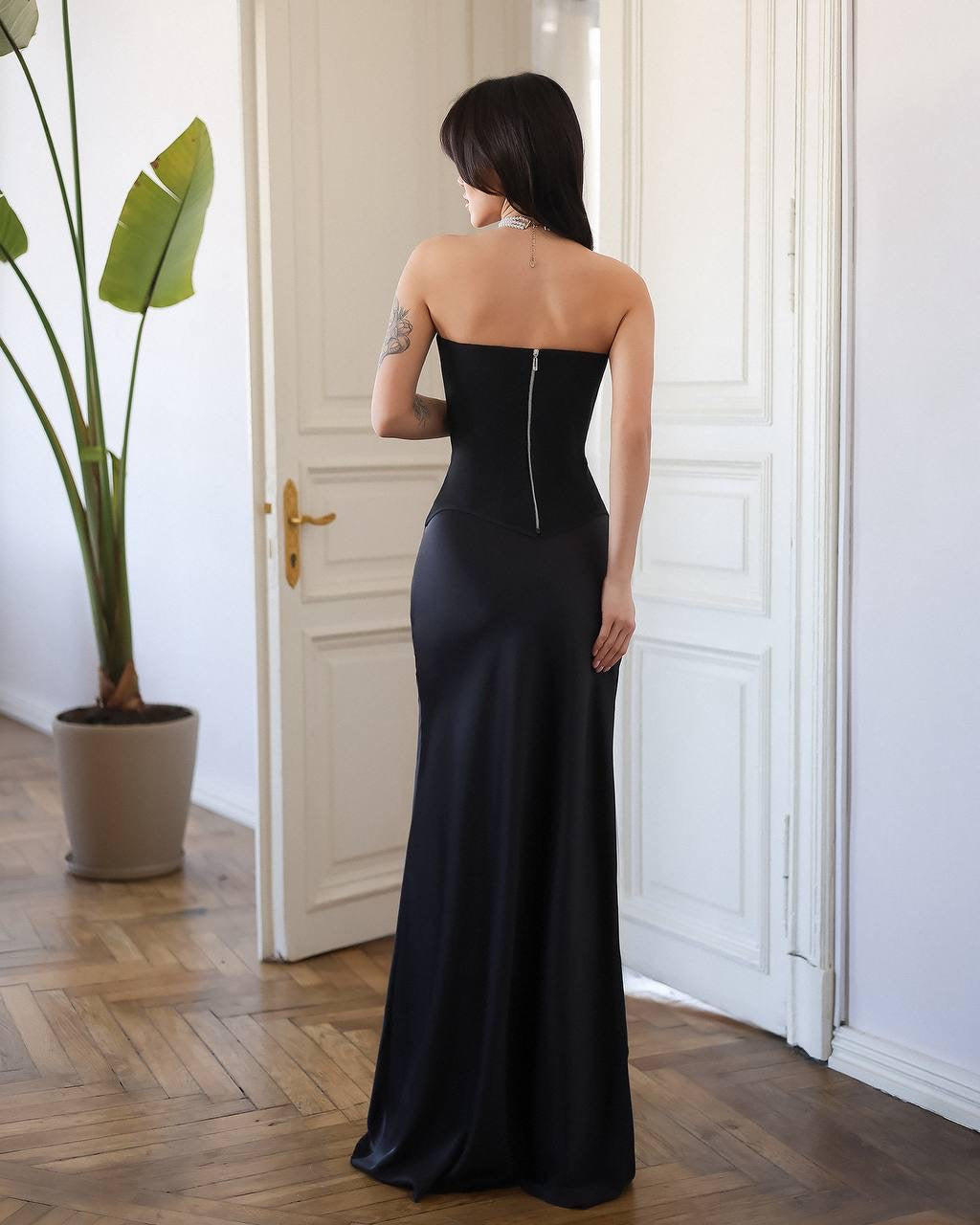 Maxi Satin Skirt