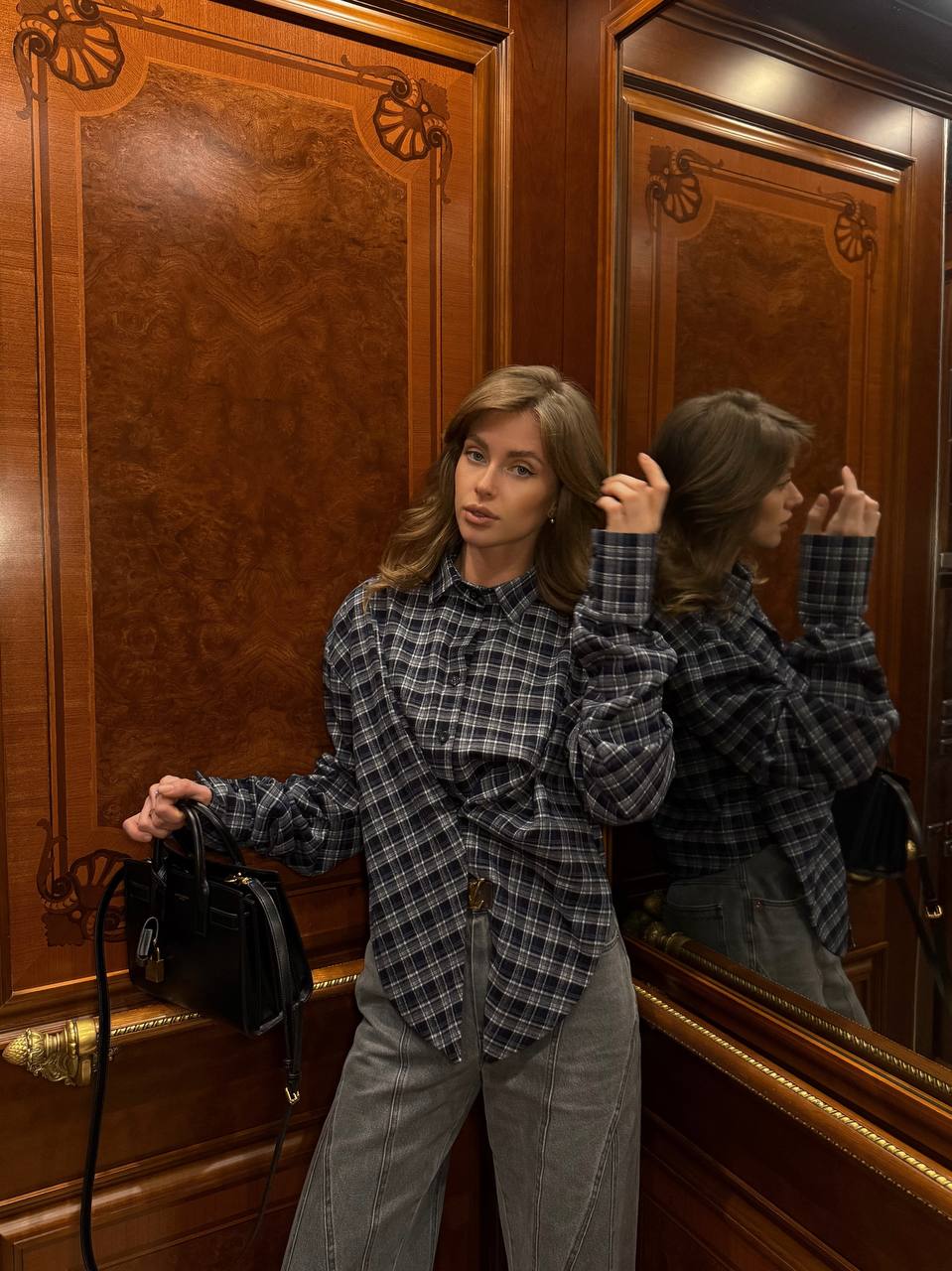 Stylish Plaid Shirt “Isabel”