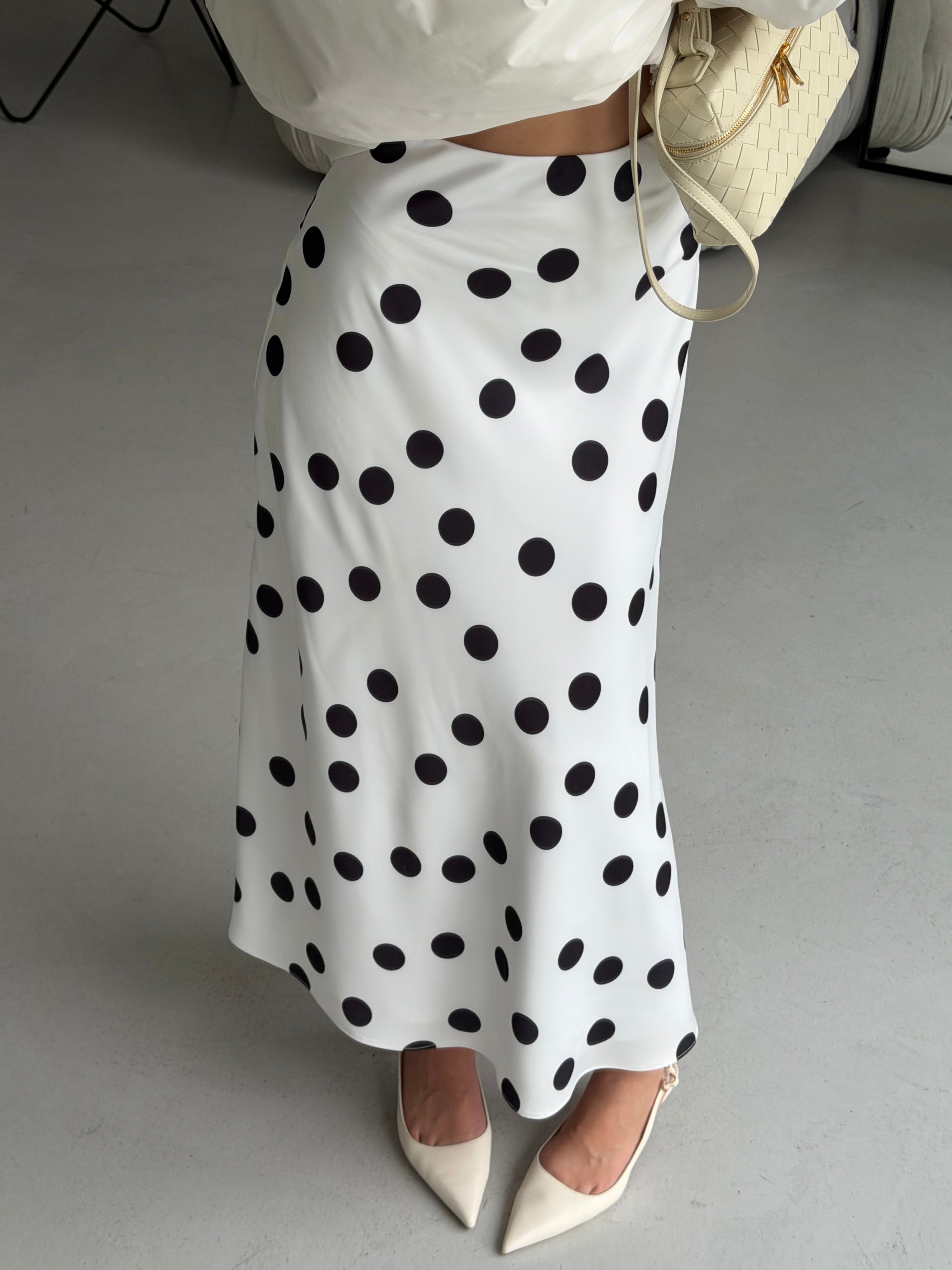 Satin Midi Skirt