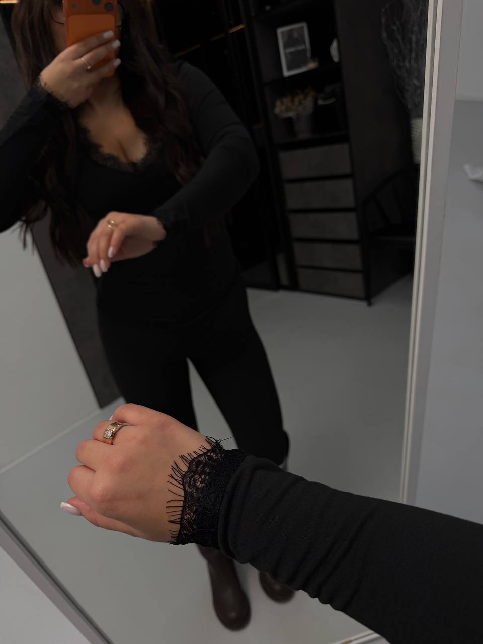 Viscose Top with Lace