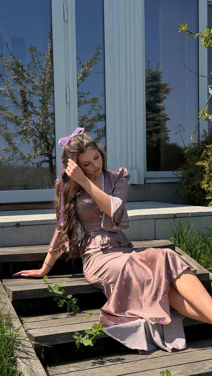 Peplum Top with a Maxi Skirt