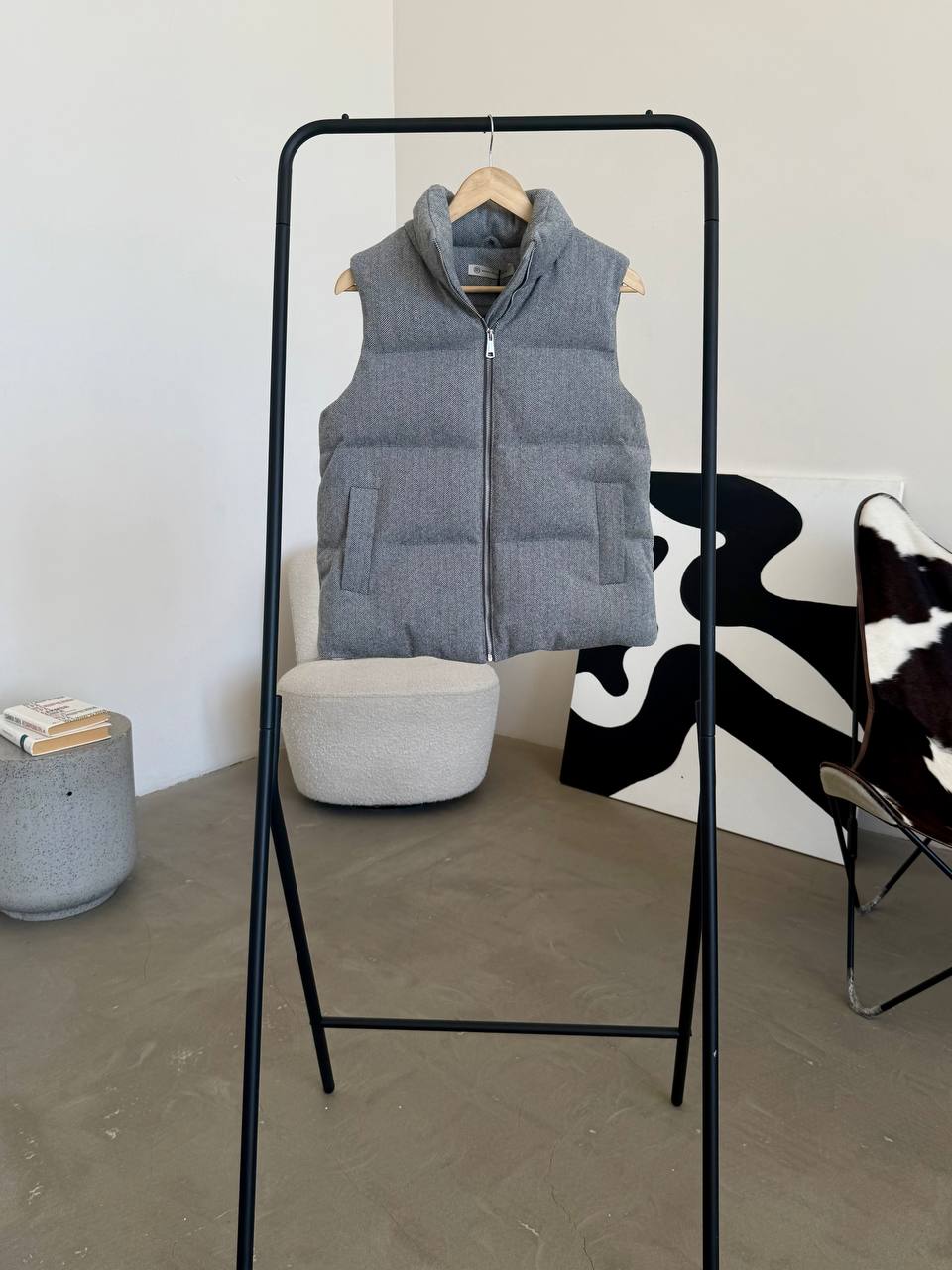 Zip-Up Cashmere Vest