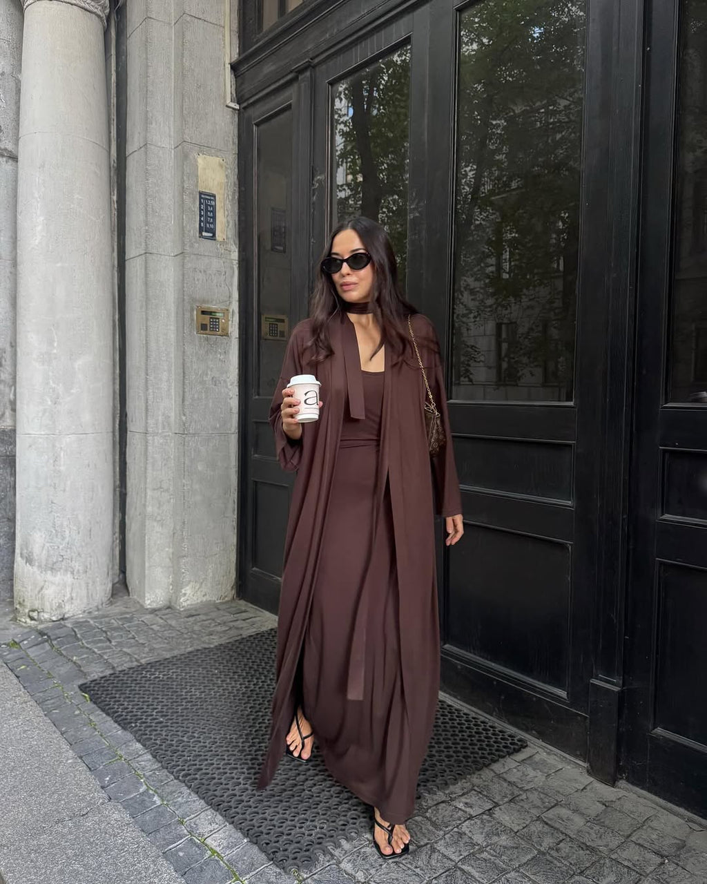 2-in-1 Set: Cardigan + Dress