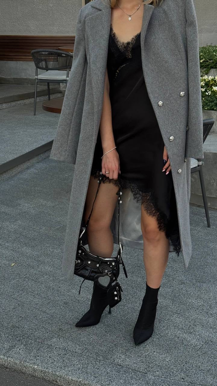 Midi coat with waist accent✨