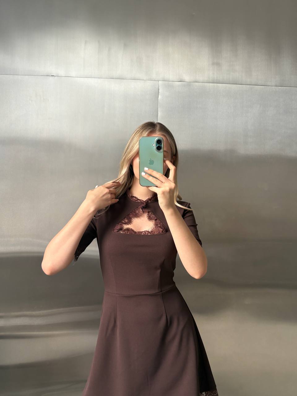Lace mini dress
