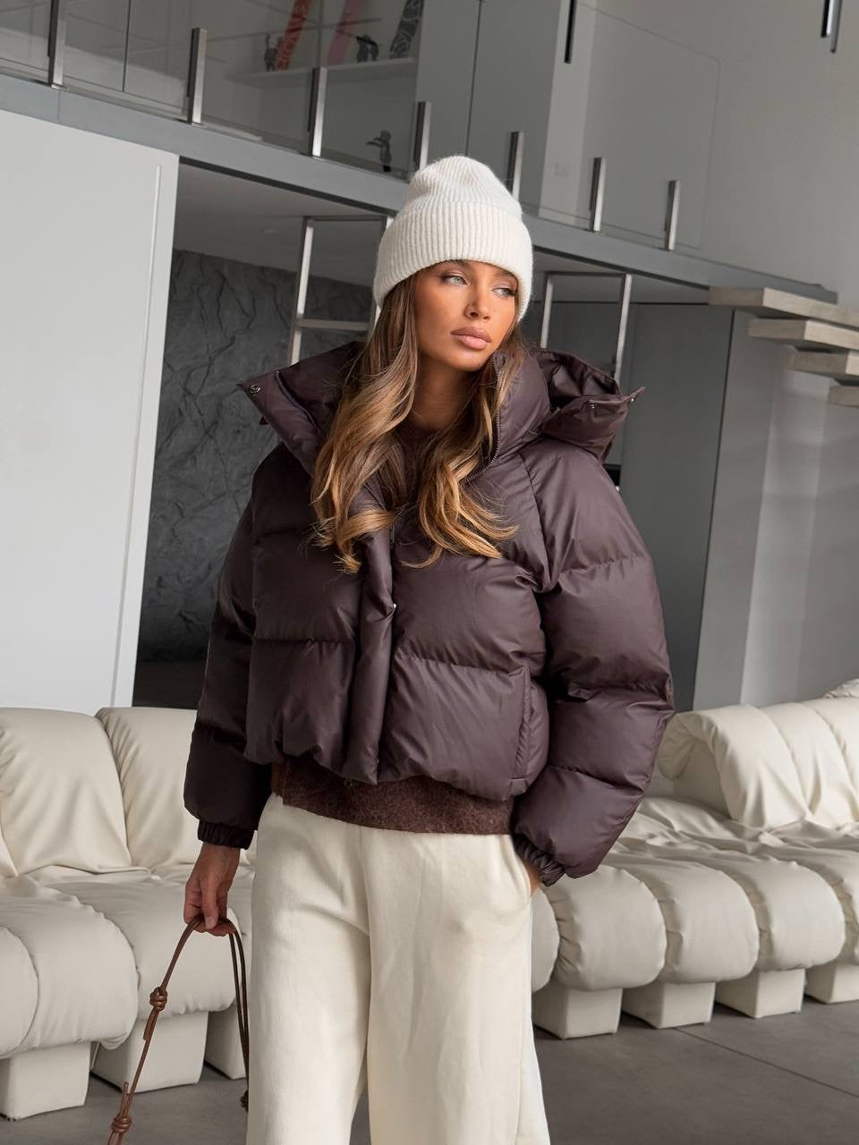 “IRISH” Cropped Puffer