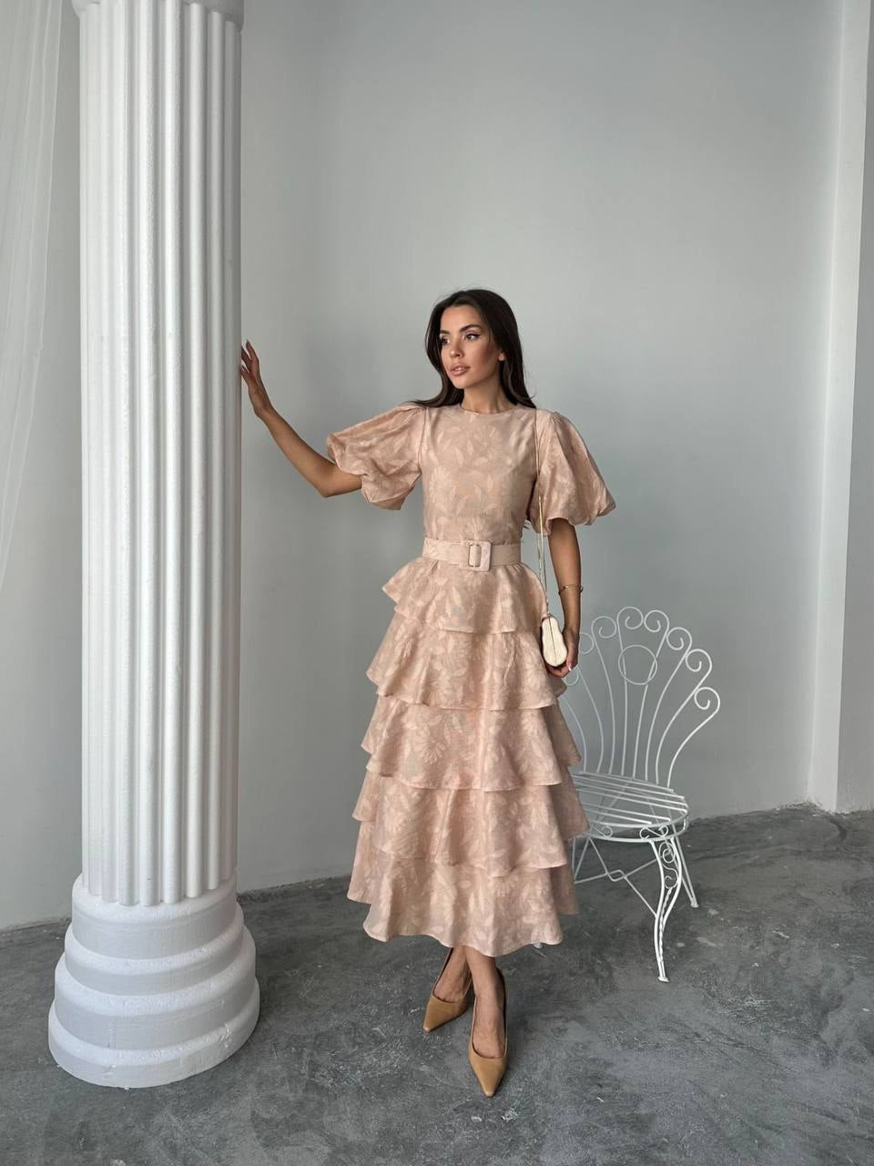 Dress with a belt