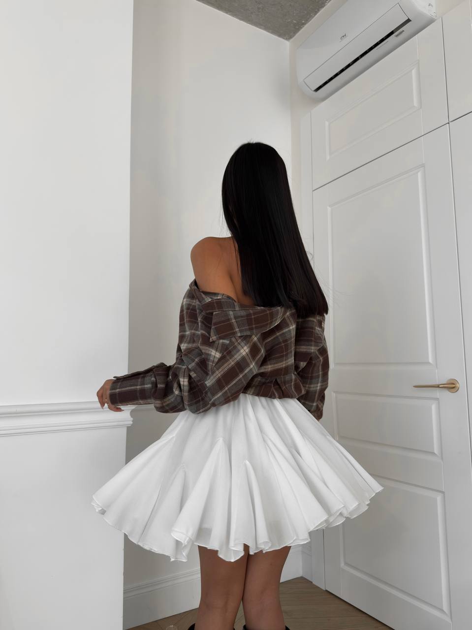 This is THE skirt with built-in shorts from Pinterest