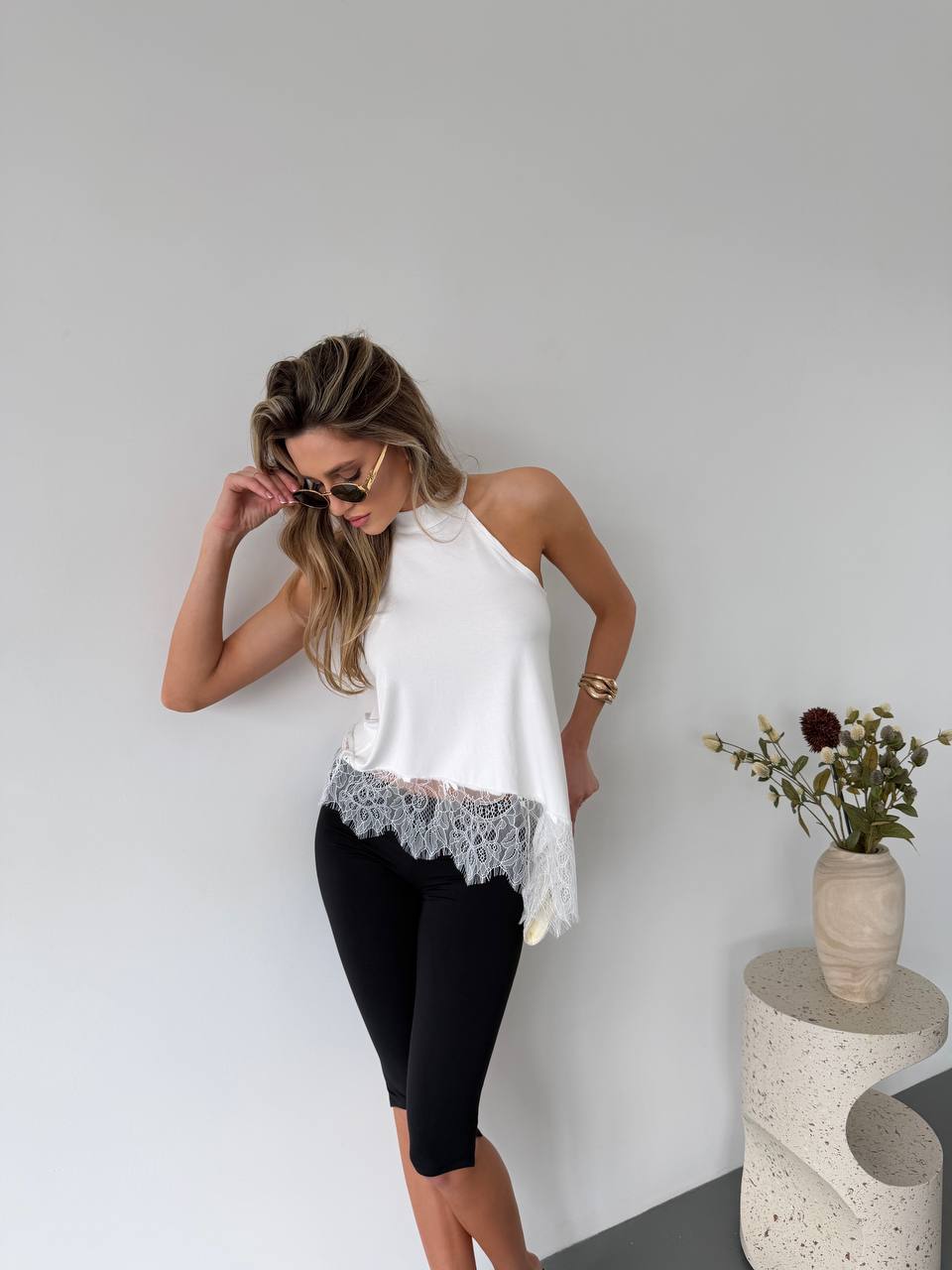 Top with Lace Details