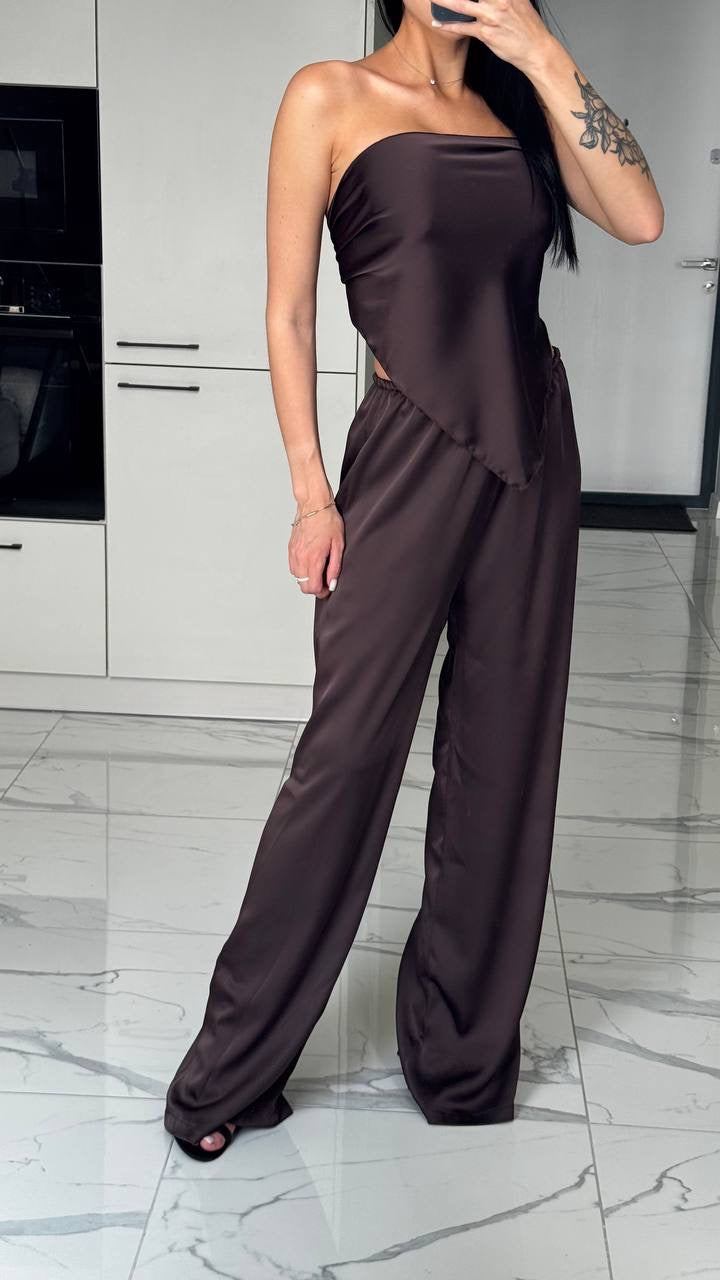 Scarf Top & Pants Set 