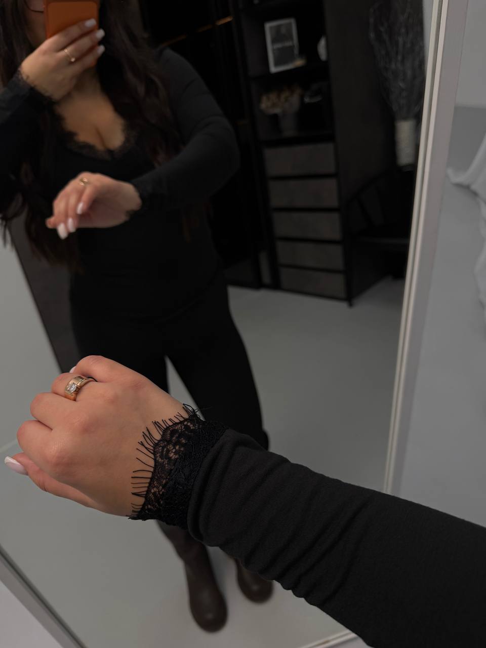 Viscose Top with Lace