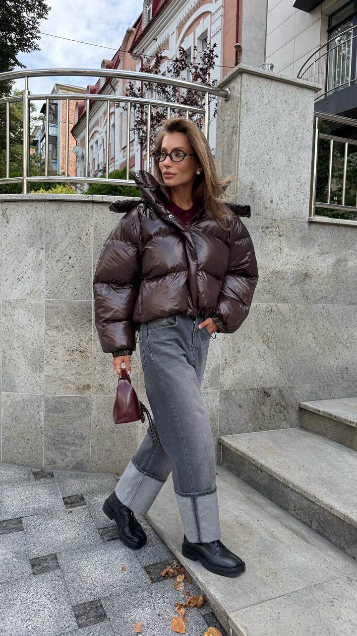 “IRISH” Cropped Puffer