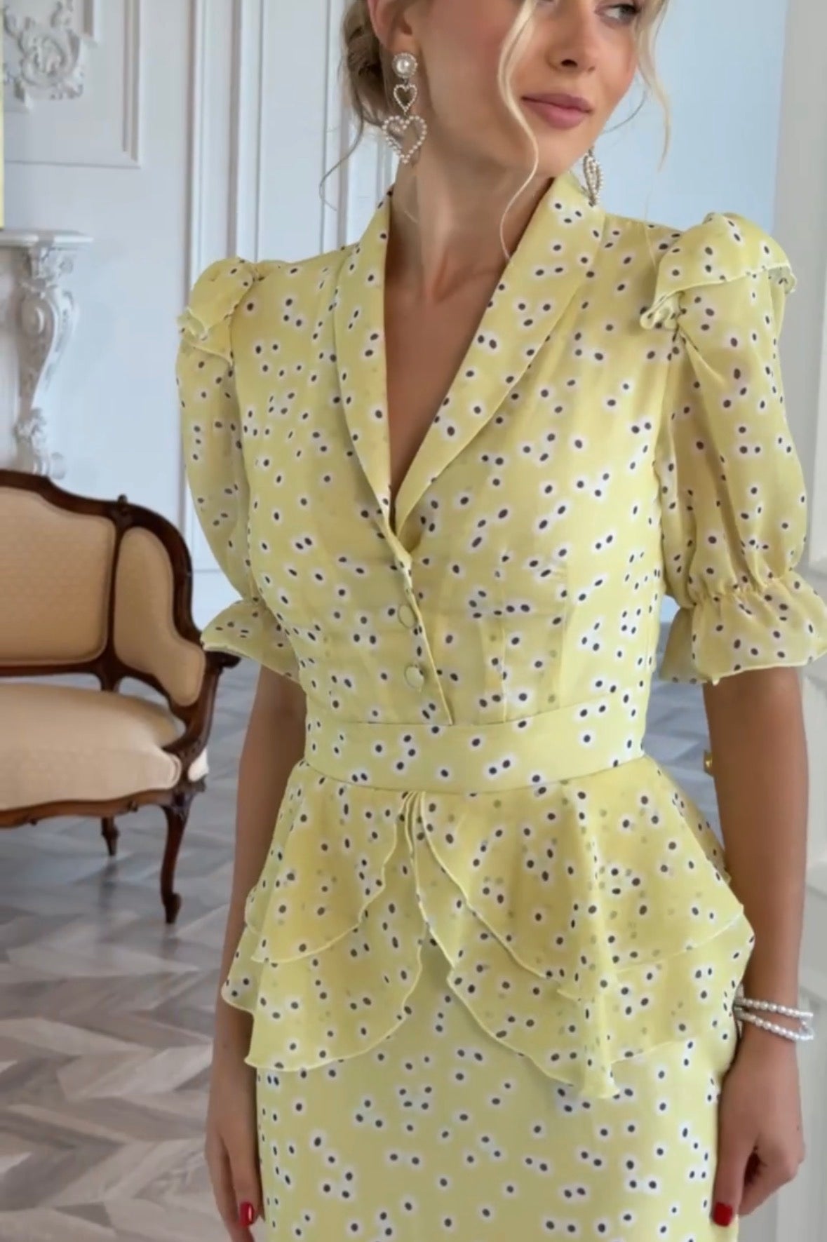 Midi Chiffon Dress