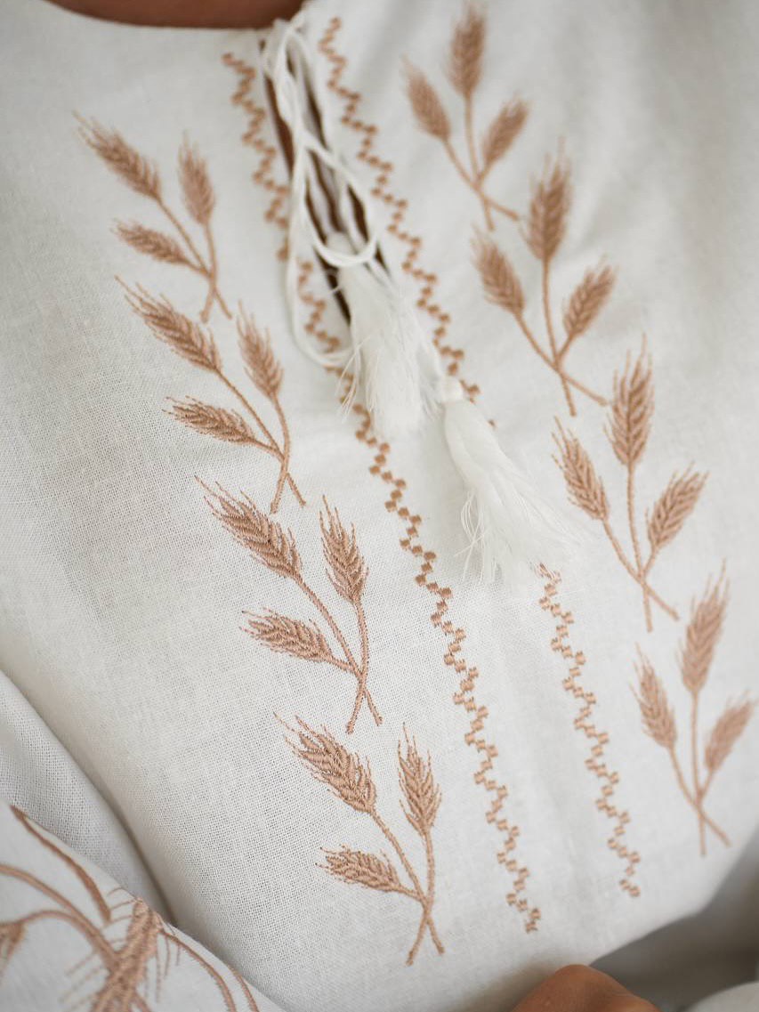 White Embroidered Blouse✨