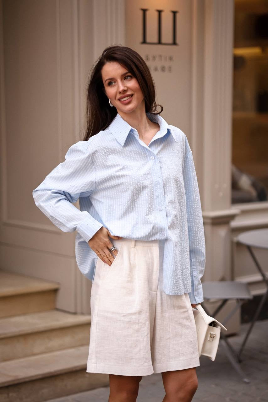 "Ivory" Linen Shorts