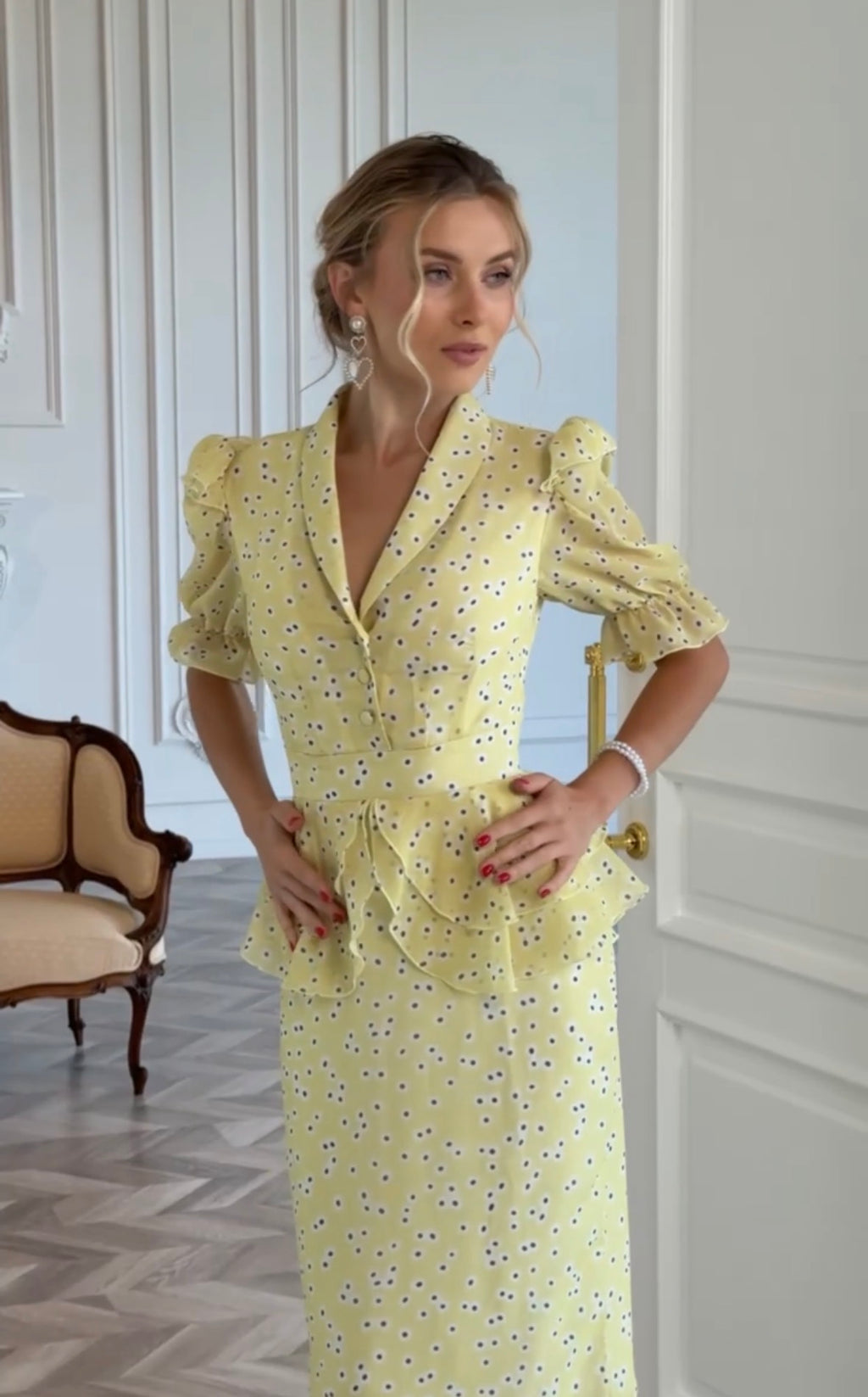 Midi Chiffon Dress