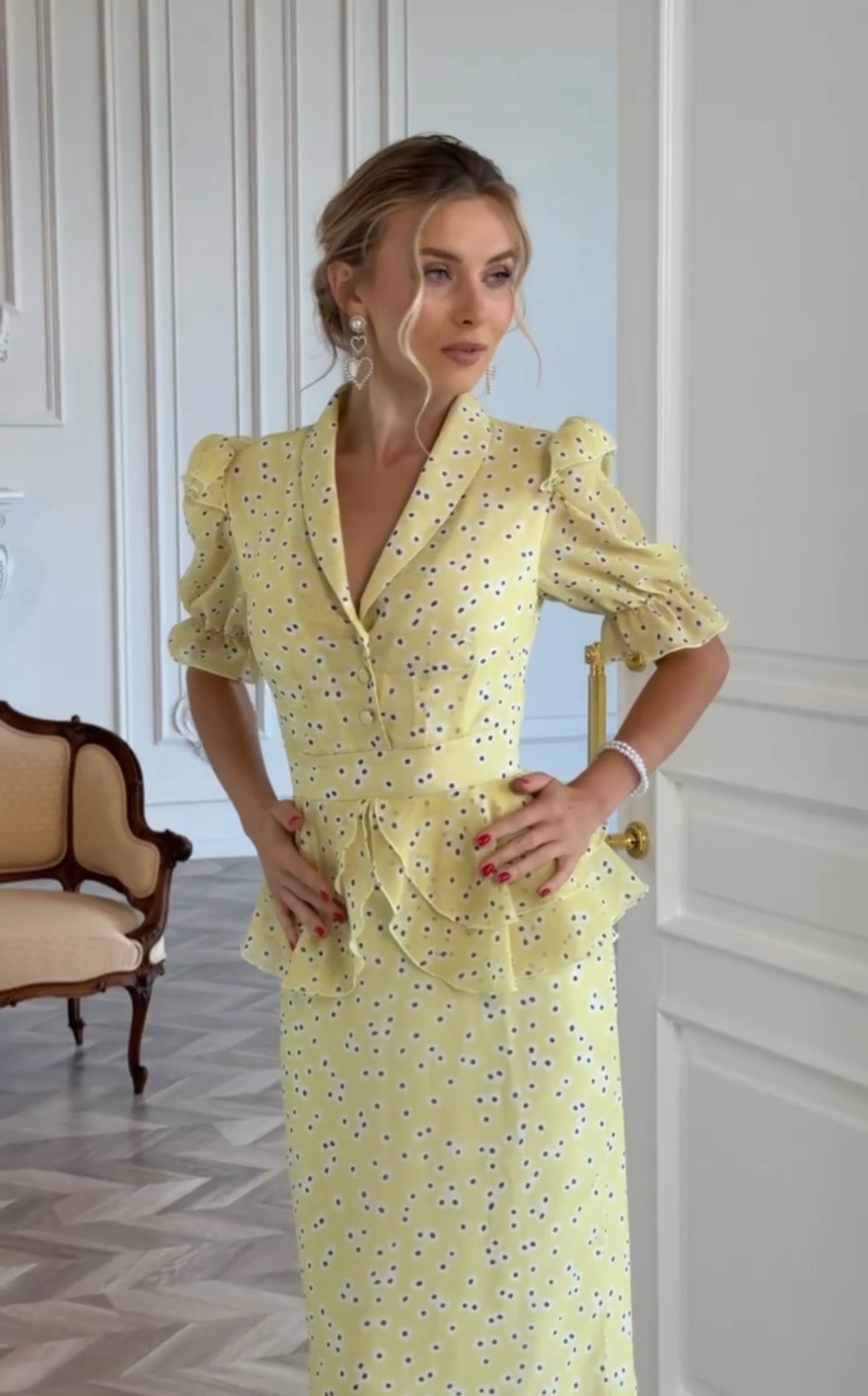 Midi Chiffon Dress