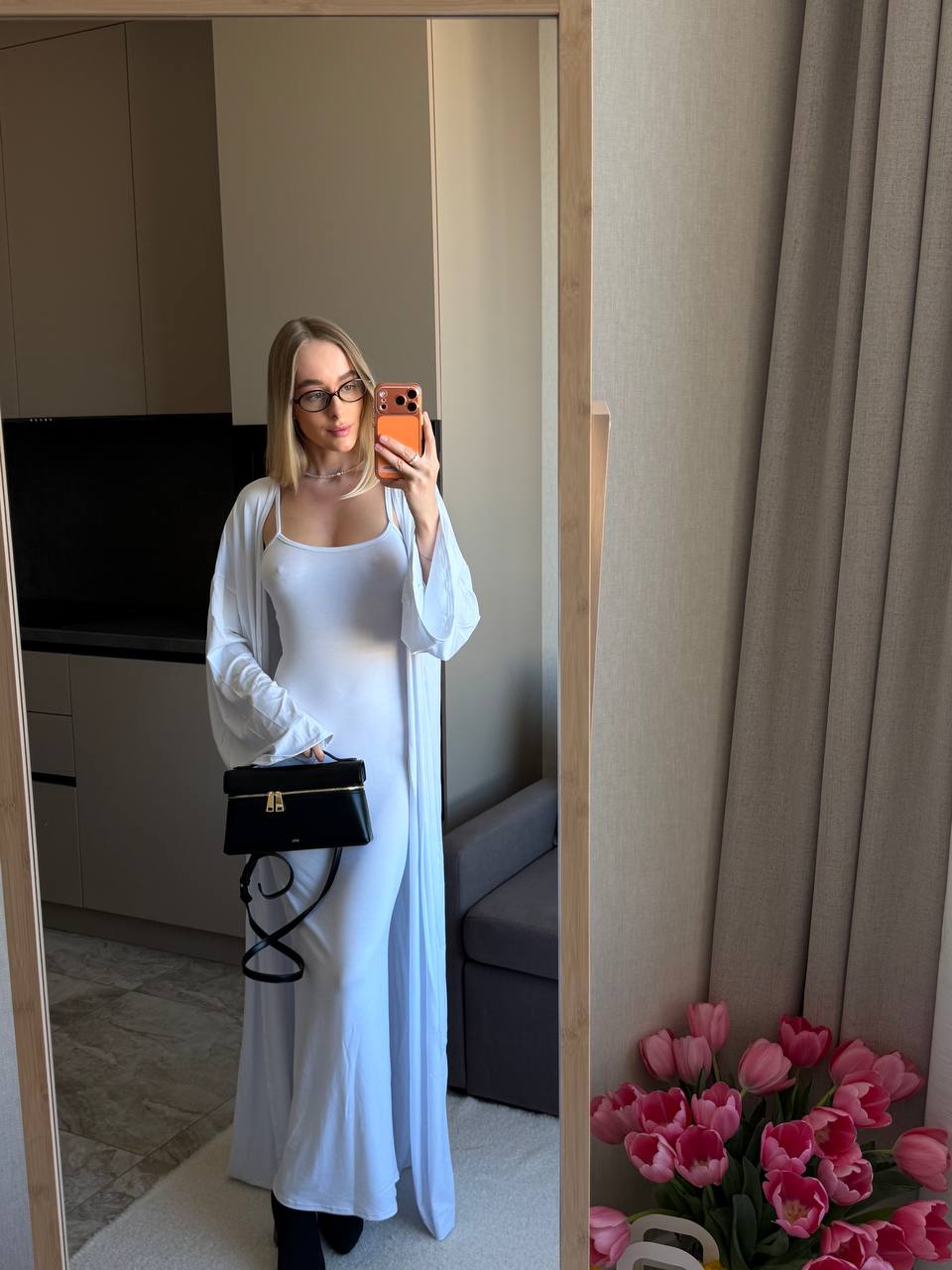 2-in-1 Set: Cardigan + Dress