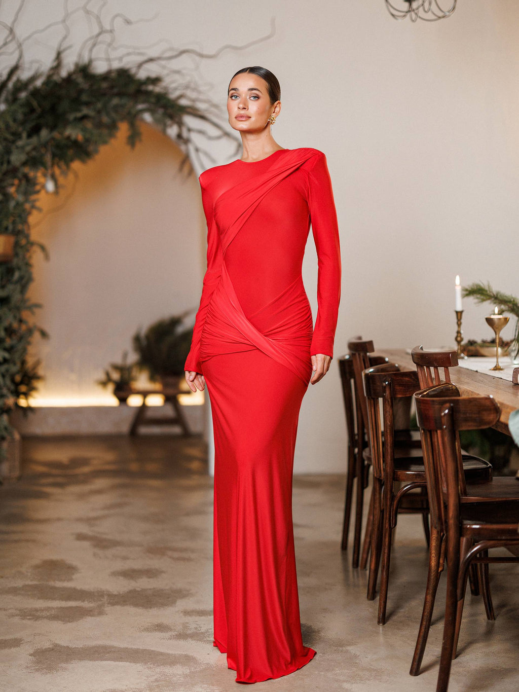 Maxi Dress with Open Back