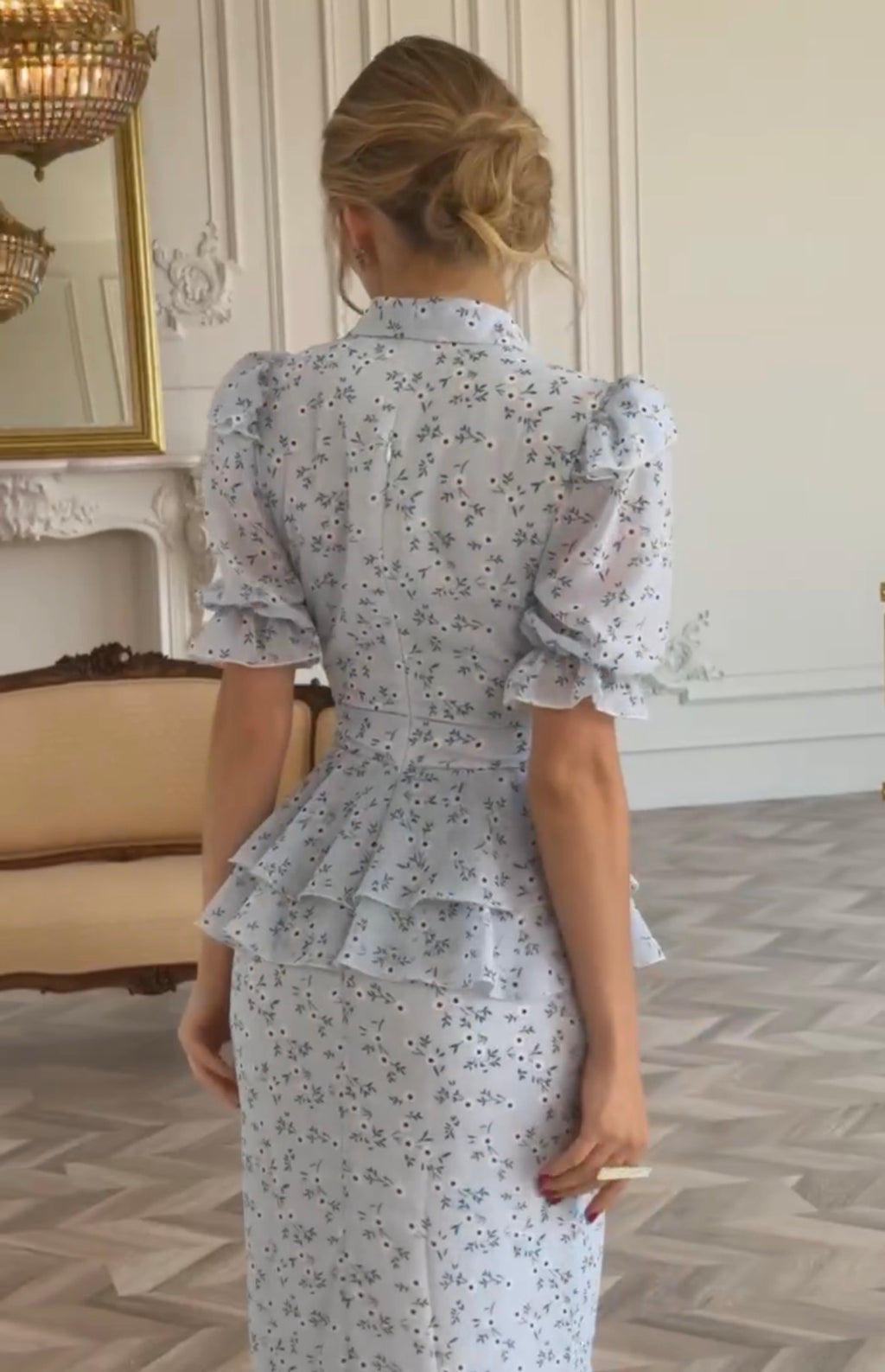 Midi Chiffon Dress