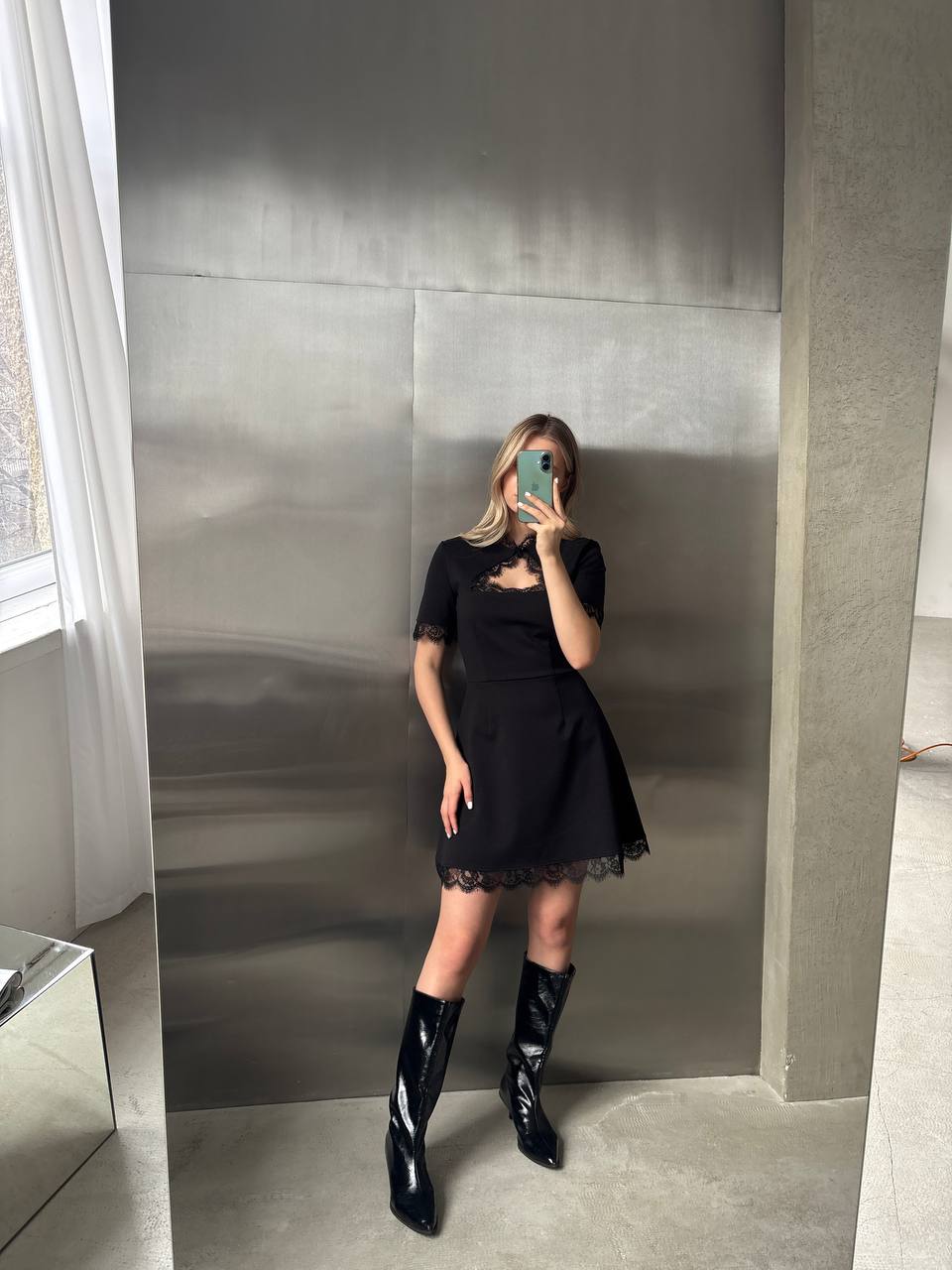 Lace mini dress