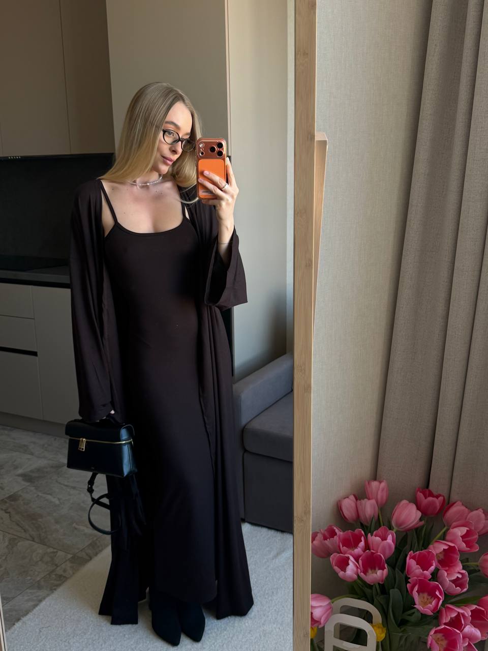 2-in-1 Set: Cardigan + Dress