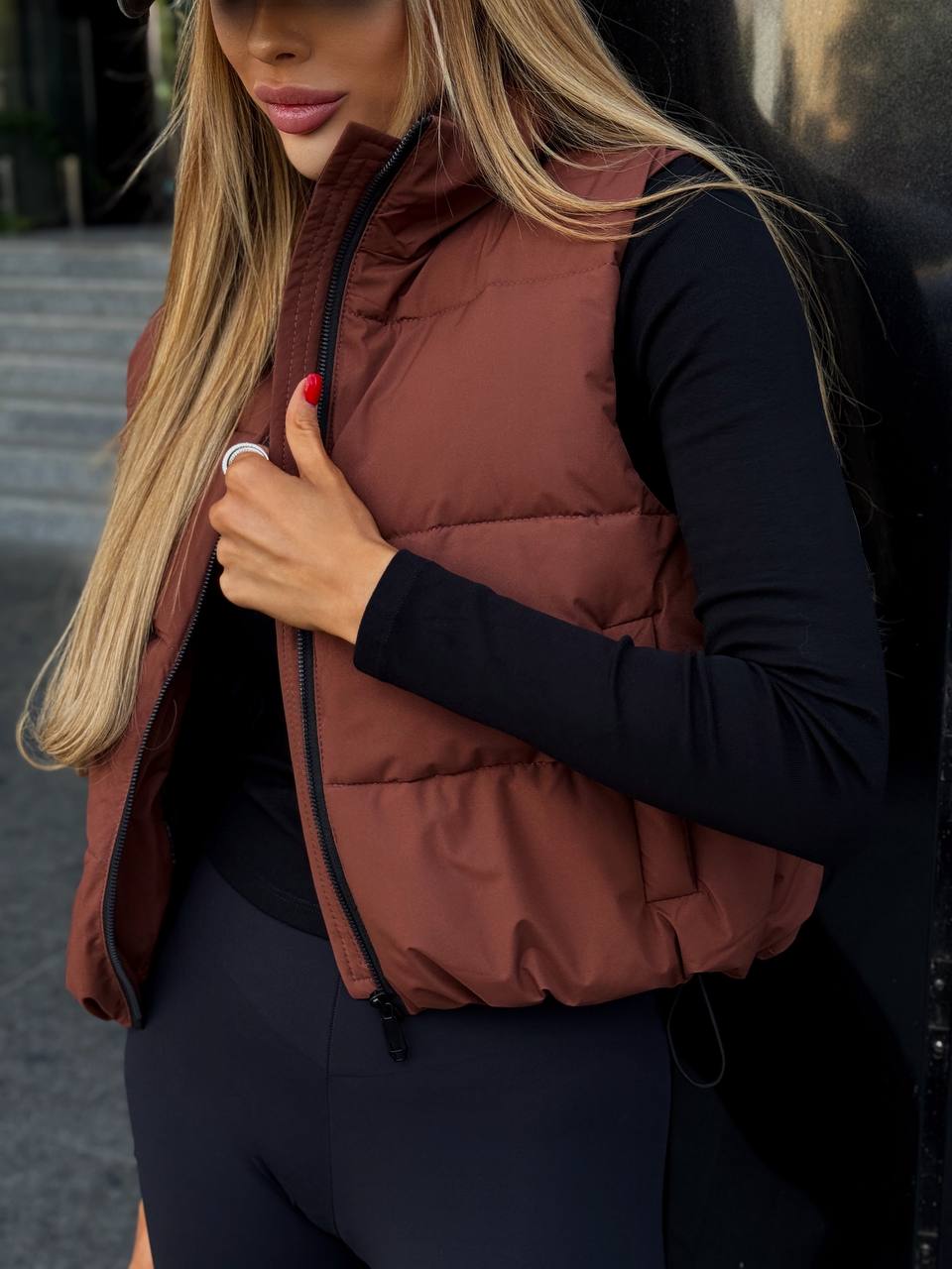 Puffer vest “Crop”
