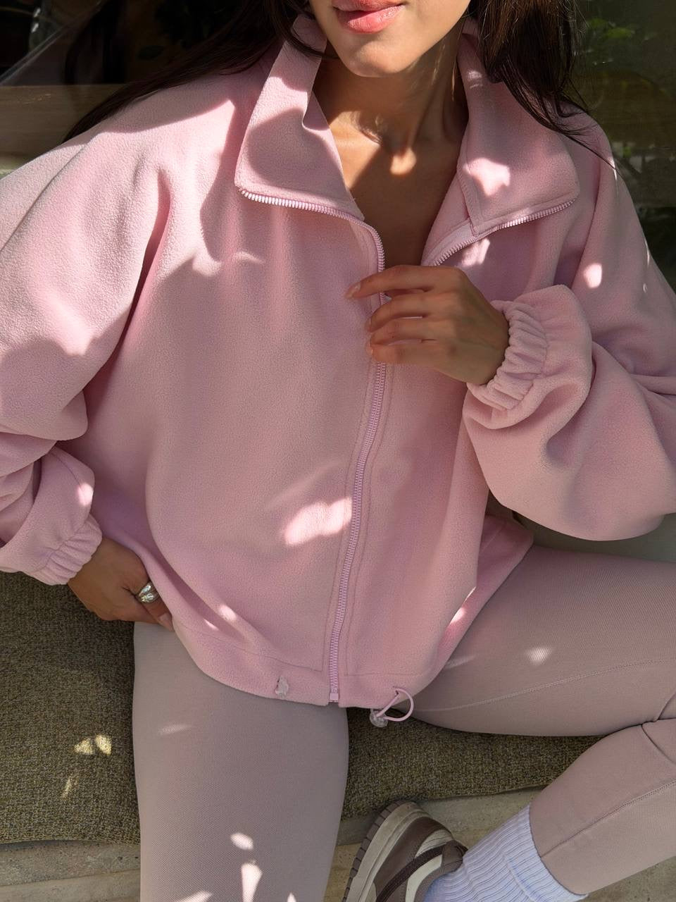 Long Zip-Up Fleece