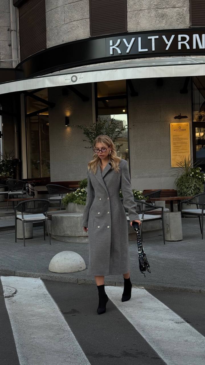 Midi coat with waist accent✨