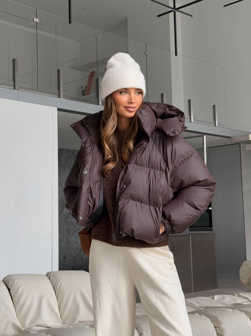 “IRISH” Cropped Puffer