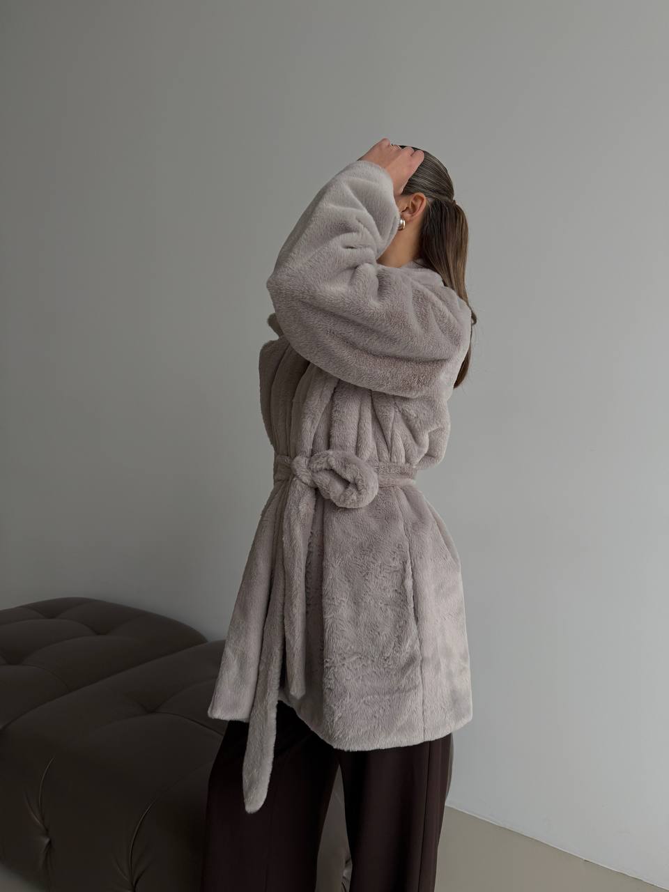 Stylish faux fur coat with lining ✨