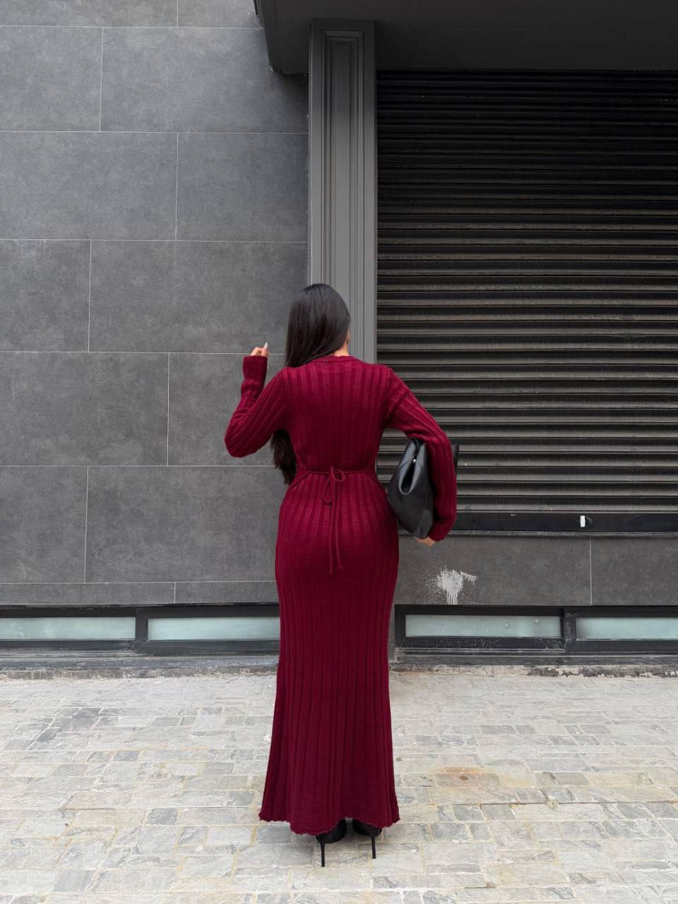 Ribbed knit dress