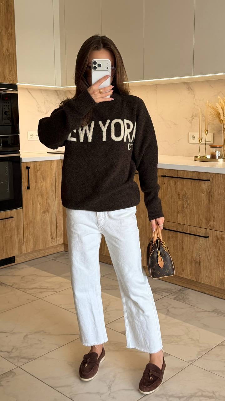 "NEW YORK" Sweater