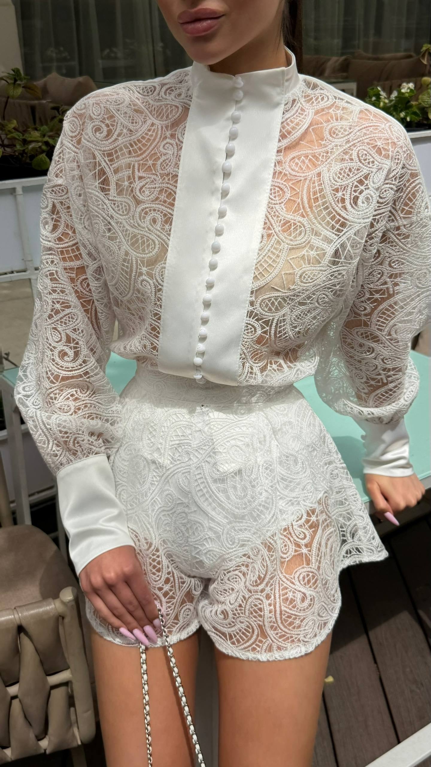 Guipure Lace Set
