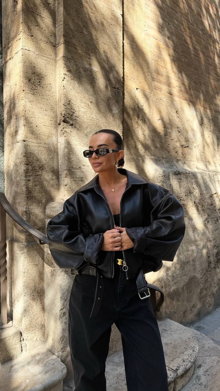Cropped Oversized Jacket