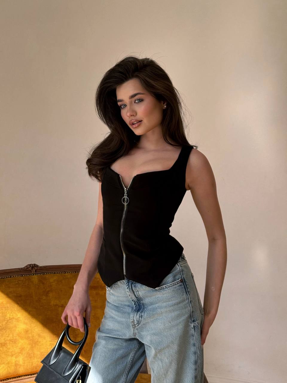 Strappy corset top