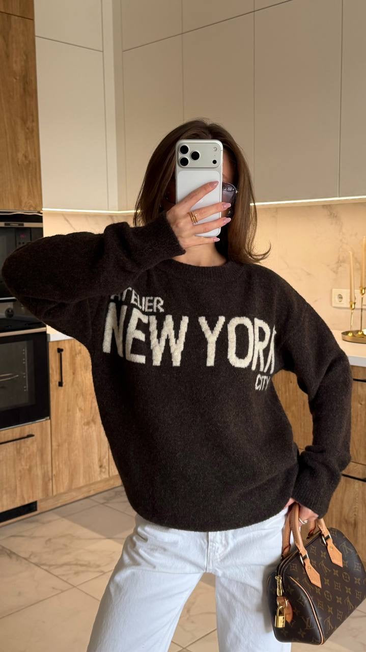 "NEW YORK" Sweater