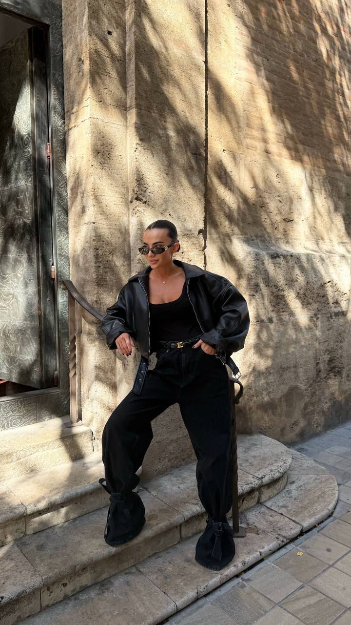 Cropped Oversized Jacket