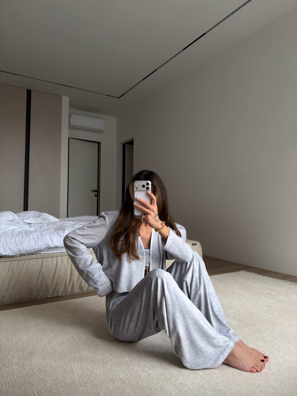 3-piece lounge set (hoodie + top + pants) ✨
