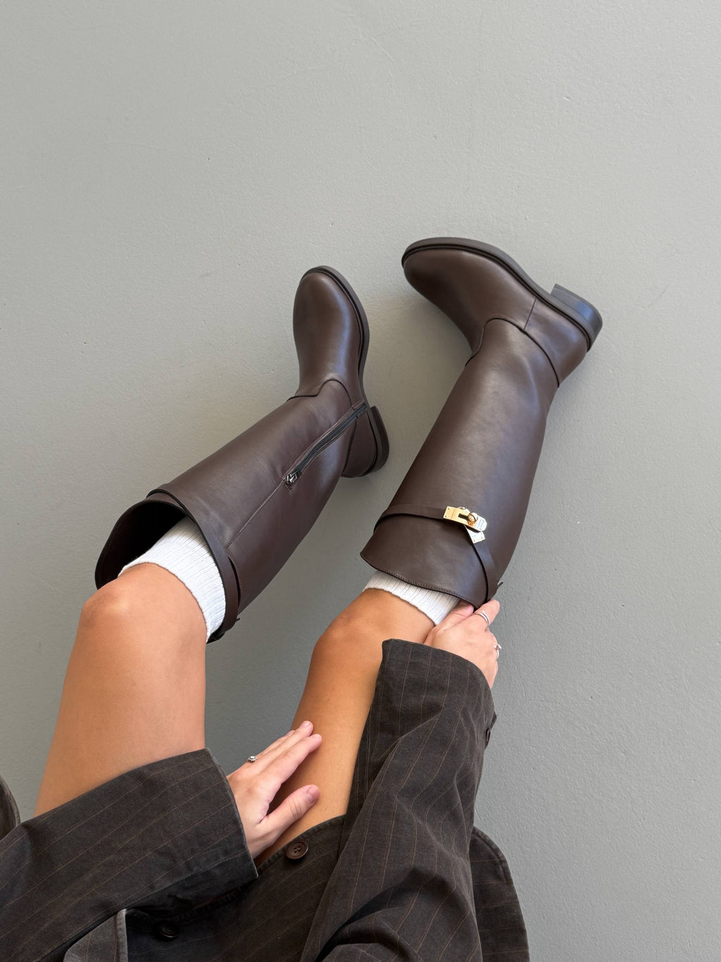 Structured Jockey Boots 