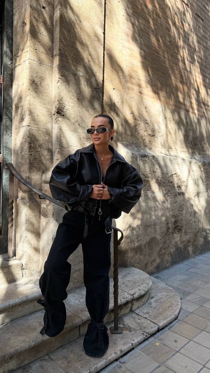Cropped Oversized Jacket