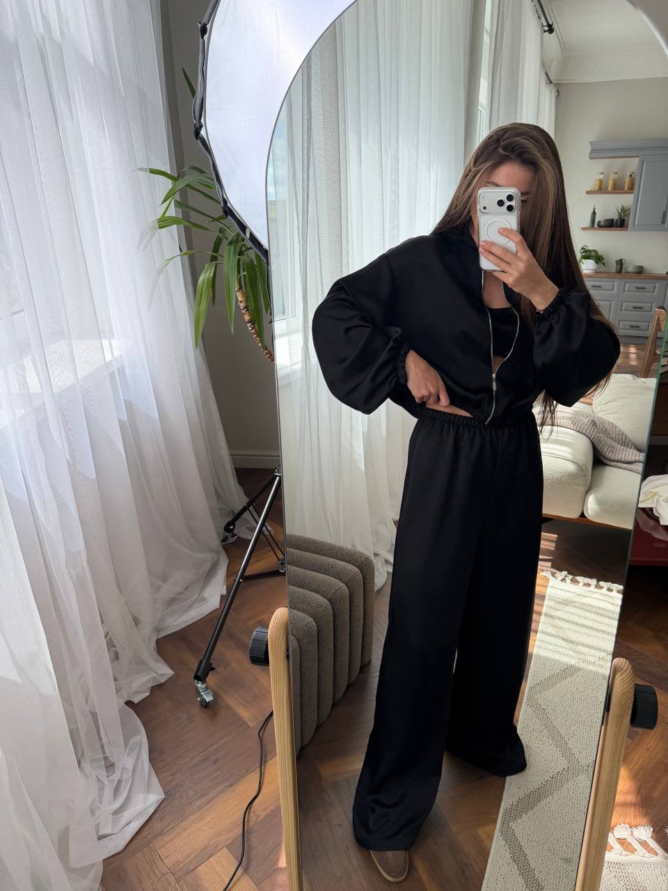 Satin Three-Piece Set