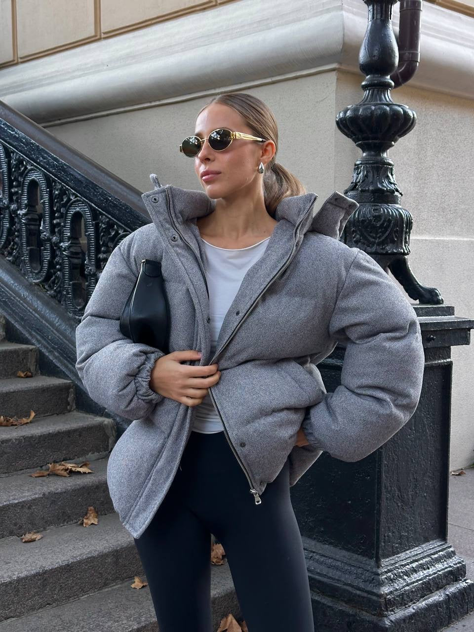 Cashmere Puffer Jacket