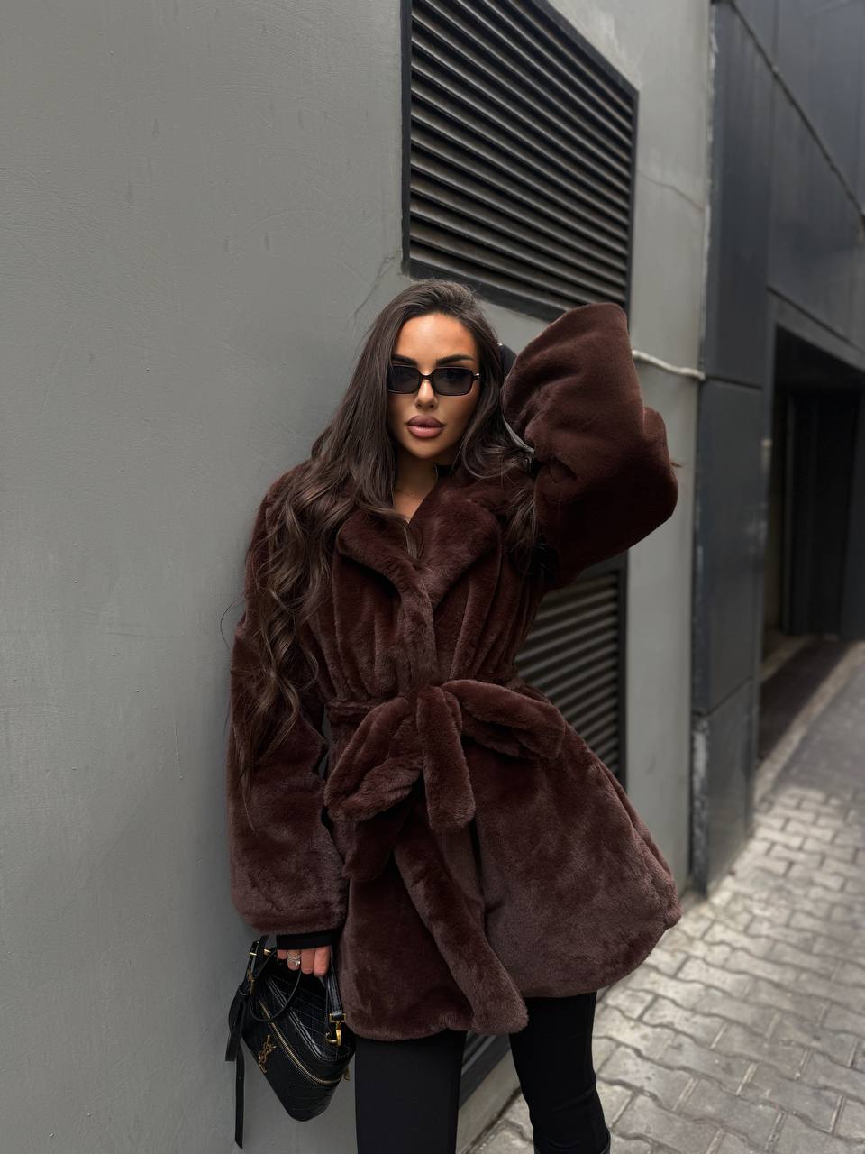 Stylish faux fur coat with lining ✨