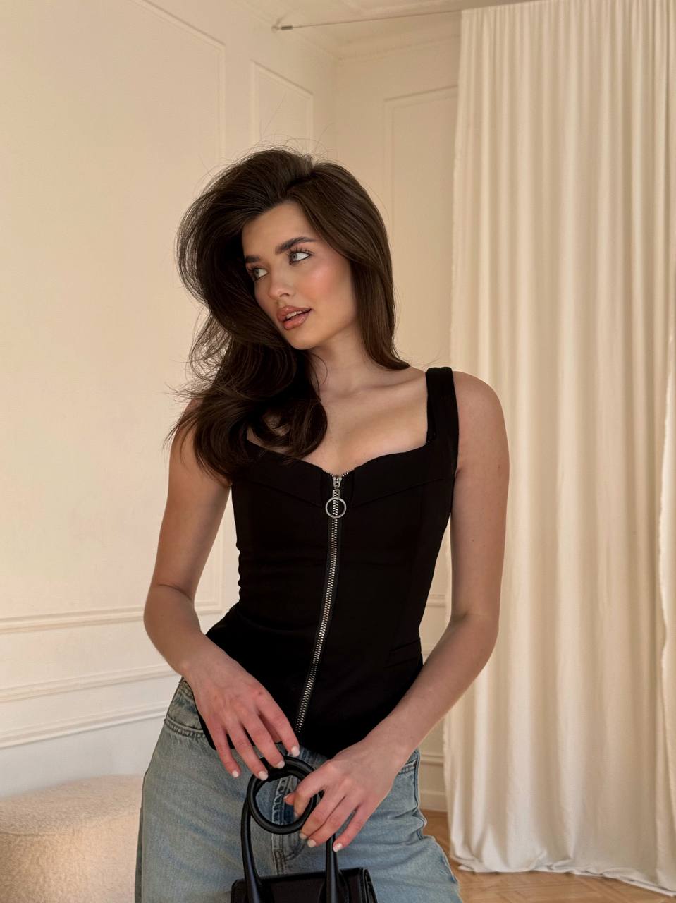 Strappy corset top