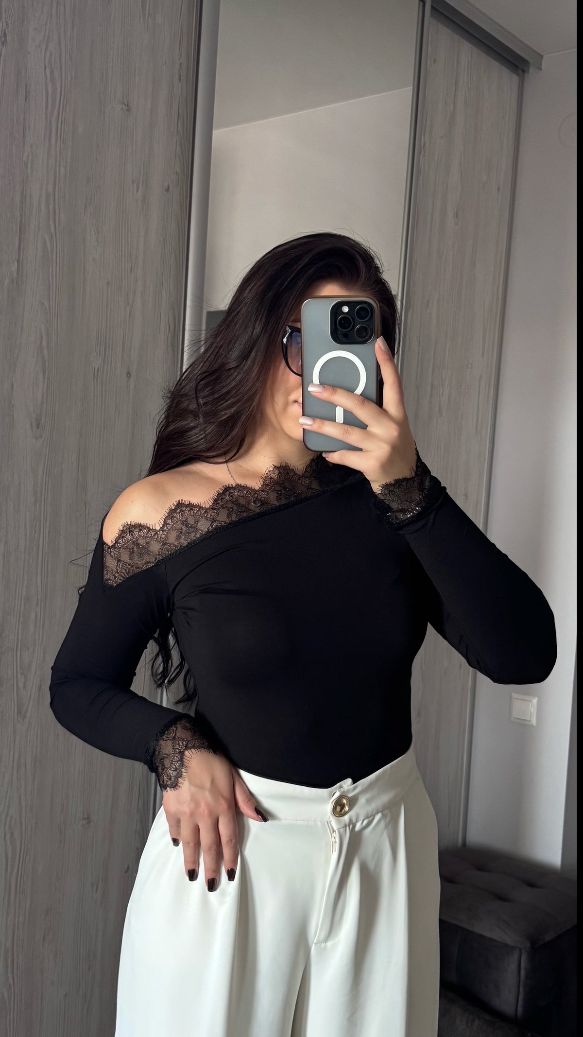Lace Long Sleeve Top